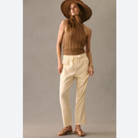 Brand New Pilcro Linen Drawstring Cropped Pants - Picture 1 of 15